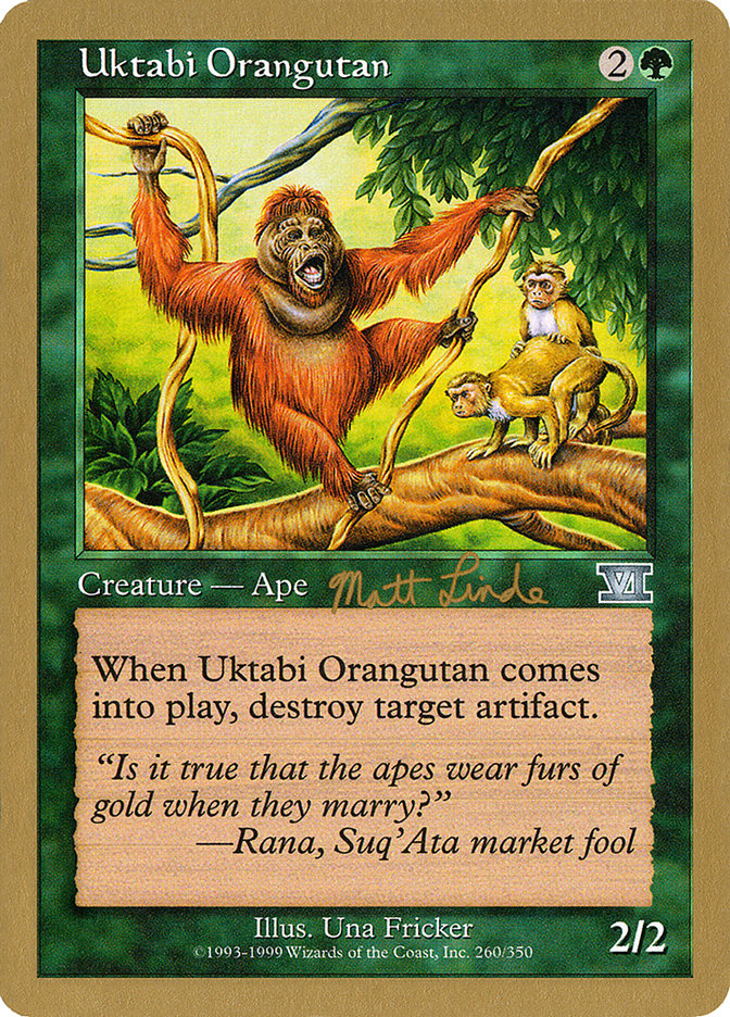 Uktabi Orangutan (Matt Linde) [World Championship Decks 1999] | Galactic Gamez