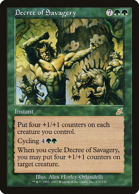 Decree of Savagery [Scourge] | Galactic Gamez