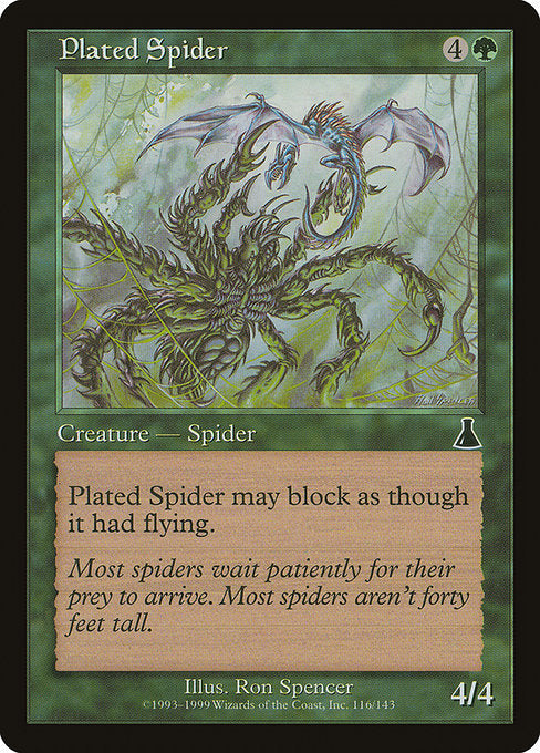 Plated Spider [Urza's Destiny] | Galactic Gamez