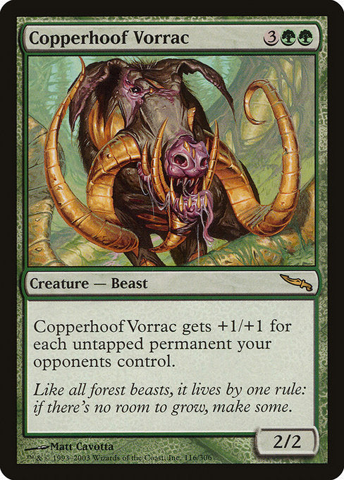 Copperhoof Vorrac [Mirrodin] | Galactic Gamez