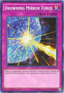 Drowning Mirror Force [SHVI-EN075] Secret Rare | Galactic Gamez