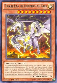 Thunder King, the Lightningstrike Kaiju [SHVI-EN087] Rare | Galactic Gamez