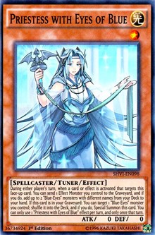 Priestess with Eyes of Blue [SHVI-EN098] Super Rare | Galactic Gamez