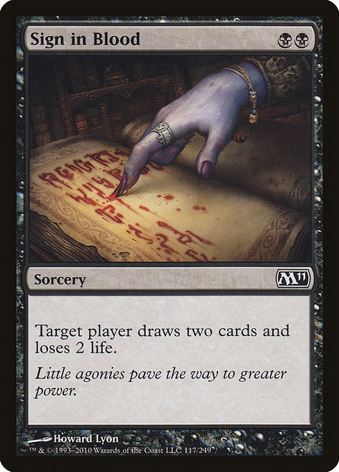 Sign in Blood [Magic 2011] | Galactic Gamez