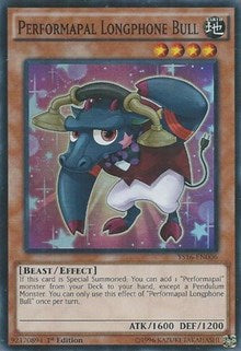 Performapal Longphone Bull [YS16-EN006] Super Rare | Galactic Gamez