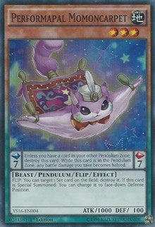 Performapal Momoncarpet [YS16-EN004] Super Rare | Galactic Gamez