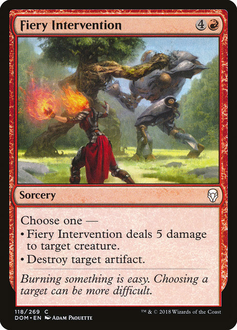 Fiery Intervention [Dominaria] | Galactic Gamez