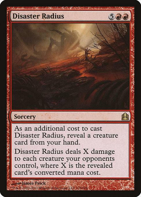 Disaster Radius [Commander 2011] | Galactic Gamez