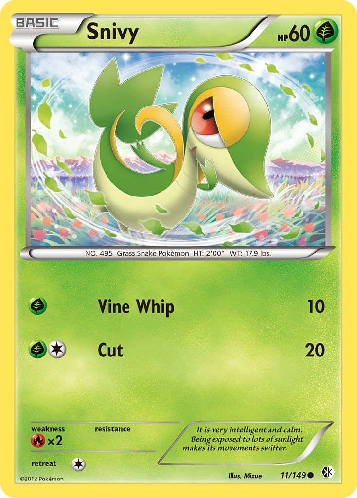 Snivy (11/149) [Black & White: Boundaries Crossed] | Galactic Gamez