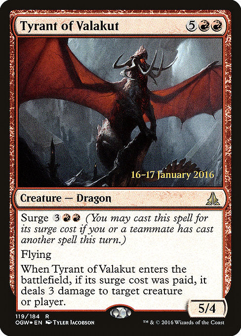 Tyrant of Valakut [Oath of the Gatewatch Promos] | Galactic Gamez