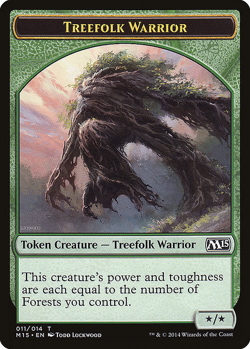 Treefolk Warrior [Magic 2015 Tokens] | Galactic Gamez