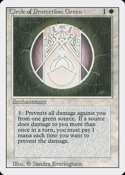 Circle of Protection: Green [Revised Edition] | Galactic Gamez