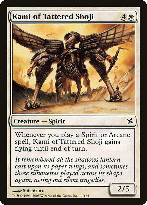 Kami of Tattered Shoji [Betrayers of Kamigawa] | Galactic Gamez