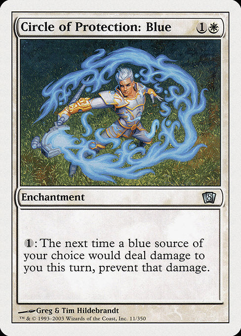 Circle of Protection: Blue [Eighth Edition] | Galactic Gamez