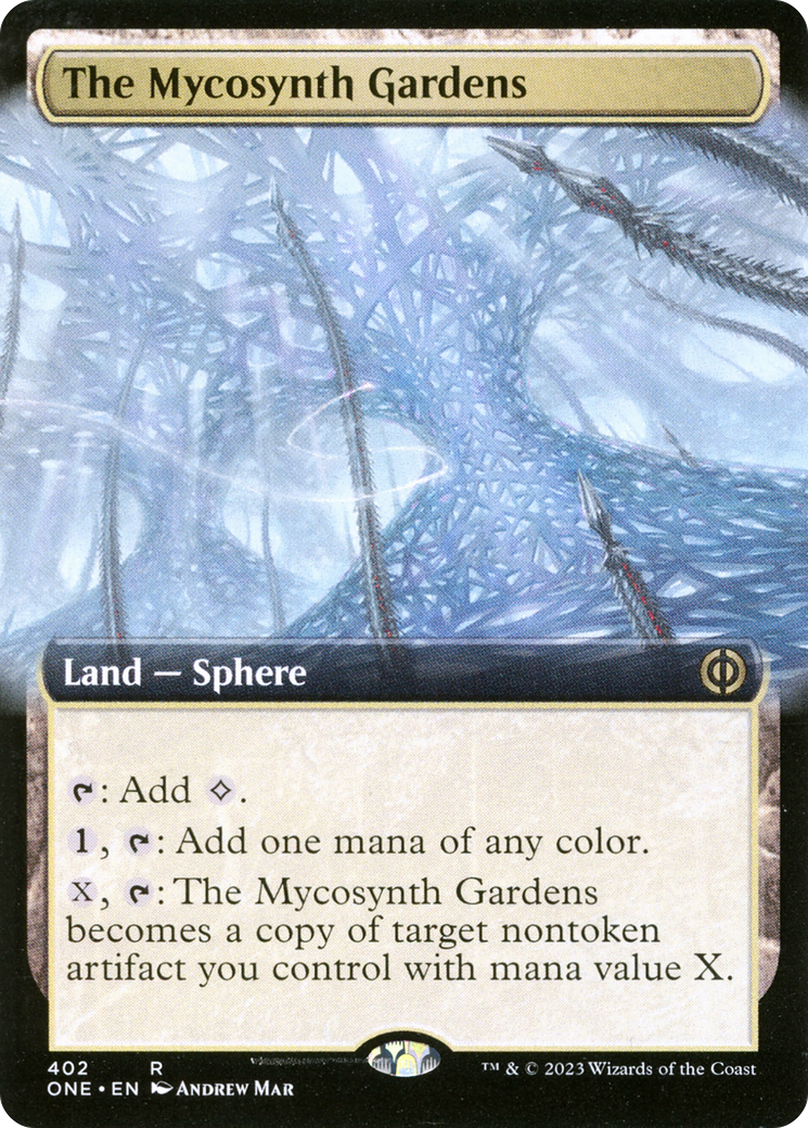 The Mycosynth Gardens (Extended Art) [Phyrexia: All Will Be One] | Galactic Gamez