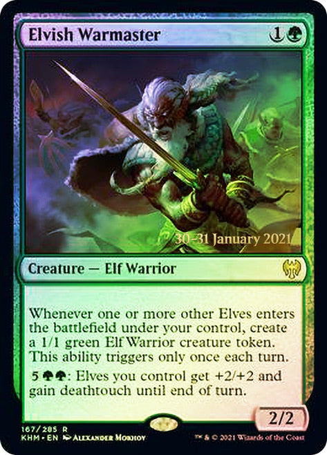 Elvish Warmaster  [Kaldheim Prerelease Promos] | Galactic Gamez