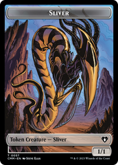 Copy (54) // Sliver Double-Sided Token [Commander Masters Tokens] | Galactic Gamez