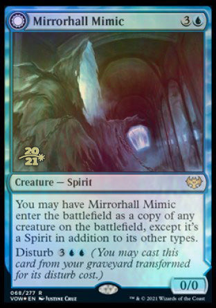 Mirrorhall Mimic // Ghastly Mimicry [Innistrad: Crimson Vow Prerelease Promos] | Galactic Gamez