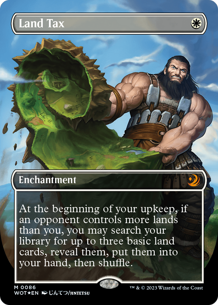Land Tax (Anime Borderless) (Confetti Foil) [Wilds of Eldraine: Enchanting Tales] | Galactic Gamez