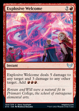 Explosive Welcome [Strixhaven: School of Mages] | Galactic Gamez