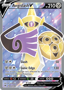 Aegislash V (177/185) [Sword & Shield: Vivid Voltage] | Galactic Gamez