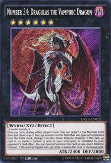 Number 24: Dragulas the Vampiric Dragon [DRL3-EN022] Secret Rare | Galactic Gamez