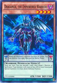 Dragonox, the Empowered Warrior [CT13-EN006] Super Rare | Galactic Gamez