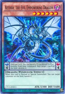 Aether, the Evil Empowering Dragon [CT13-EN011] Super Rare | Galactic Gamez