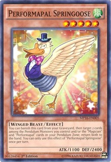 Performapal Springoose [MP16-EN005] Common | Galactic Gamez