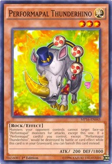 Performapal Thunderhino [MP16-EN045] Common | Galactic Gamez