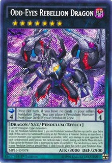 Odd-Eyes Rebellion Dragon [MP16-EN078] Secret Rare | Galactic Gamez