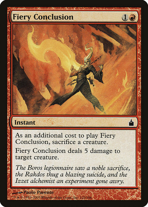 Fiery Conclusion [Ravnica: City of Guilds] | Galactic Gamez