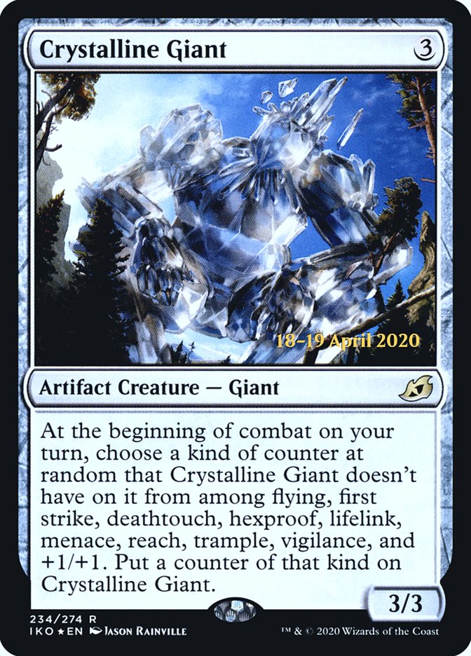 Crystalline Giant  [Ikoria: Lair of Behemoths Prerelease Promos] | Galactic Gamez