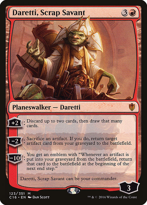 Daretti, Scrap Savant [Commander 2016] | Galactic Gamez