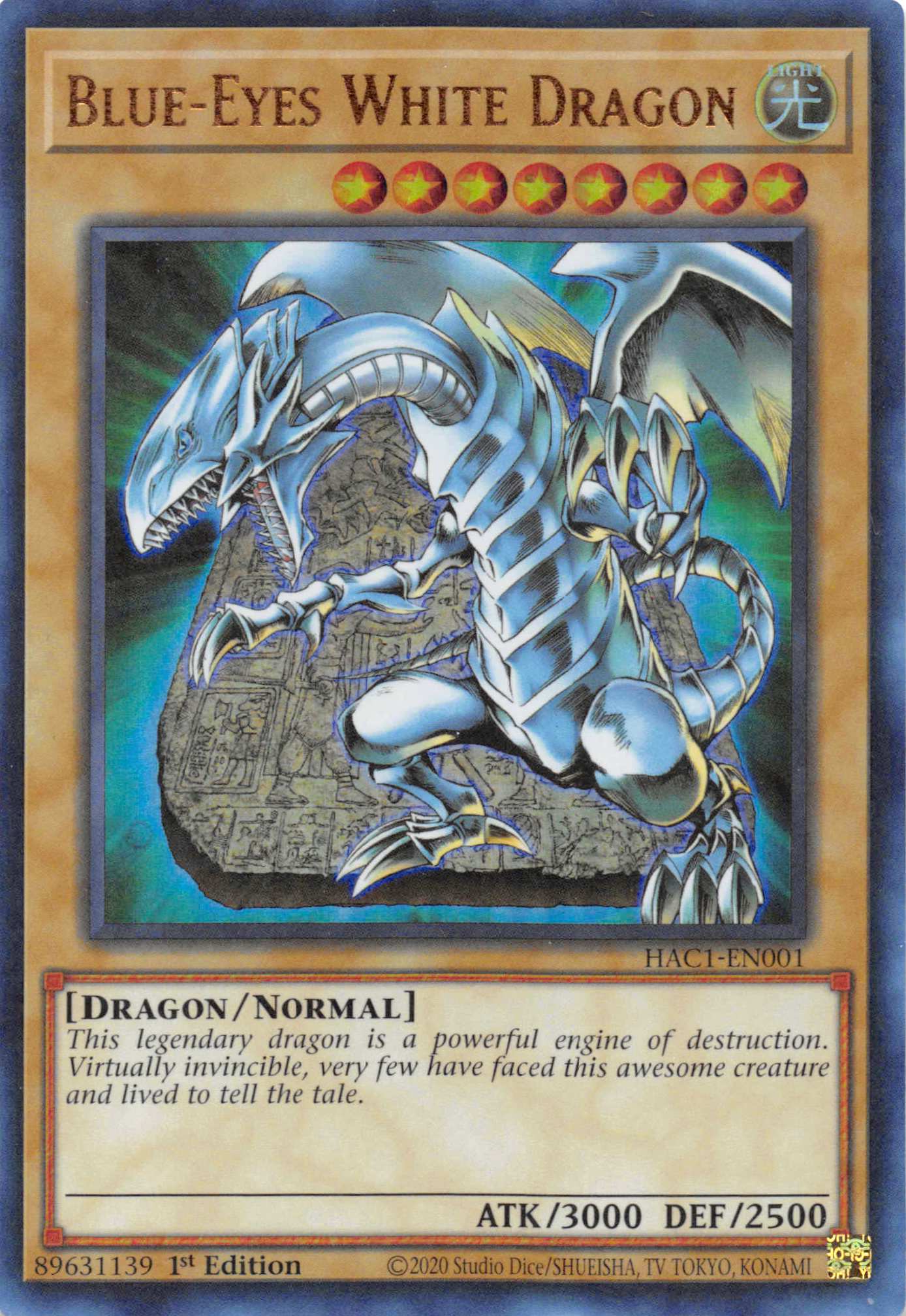 Blue-Eyes White Dragon (Duel Terminal) [HAC1-EN001] Parallel Rare | Galactic Gamez