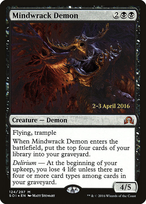Mindwrack Demon [Shadows over Innistrad Promos] | Galactic Gamez