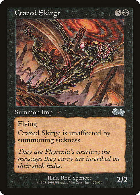 Crazed Skirge [Urza's Saga] | Galactic Gamez