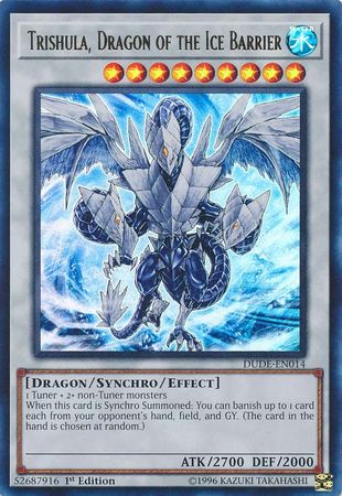 Trishula, Dragon of the Ice Barrier [DUDE-EN014] Ultra Rare | Galactic Gamez