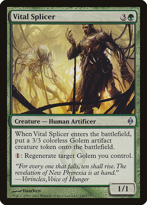 Vital Splicer [New Phyrexia] | Galactic Gamez