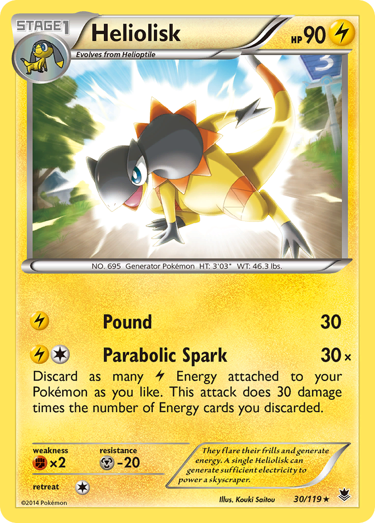 Heliolisk (30/119) [XY: Phantom Forces] | Galactic Gamez