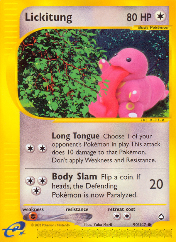 Lickitung (90/147) [Aquapolis] | Galactic Gamez