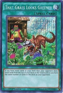 That Grass Looks Greener [RATE-EN066] Secret Rare | Galactic Gamez