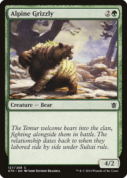 Alpine Grizzly [Khans of Tarkir] | Galactic Gamez