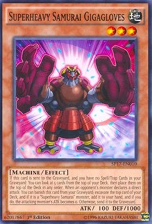 Superheavy Samurai Gigagloves (Starfoil) [SP17-EN010] Starfoil Rare | Galactic Gamez