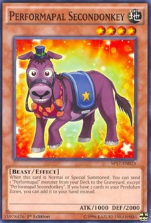 Performapal Secondonkey (Starfoil) [SP17-EN025] Starfoil Rare | Galactic Gamez