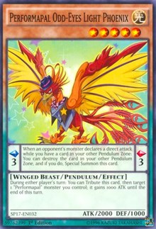 Performapal Odd-Eyes Light Phoenix (Starfoil) [SP17-EN032] Starfoil Rare | Galactic Gamez