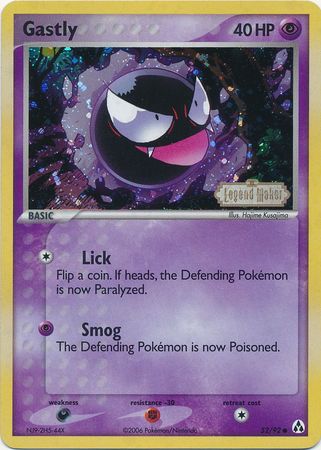 Gastly (52/92) (Stamped) [EX: Legend Maker] | Galactic Gamez