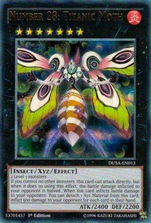 Number 28: Titanic Moth [DUSA-EN013] Ultra Rare | Galactic Gamez