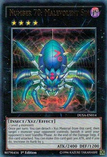 Number 70: Malevolent Sin [DUSA-EN014] Ultra Rare | Galactic Gamez