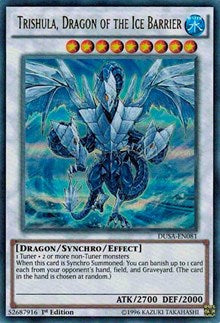 Trishula, Dragon of the Ice Barrier [DUSA-EN081] Ultra Rare | Galactic Gamez